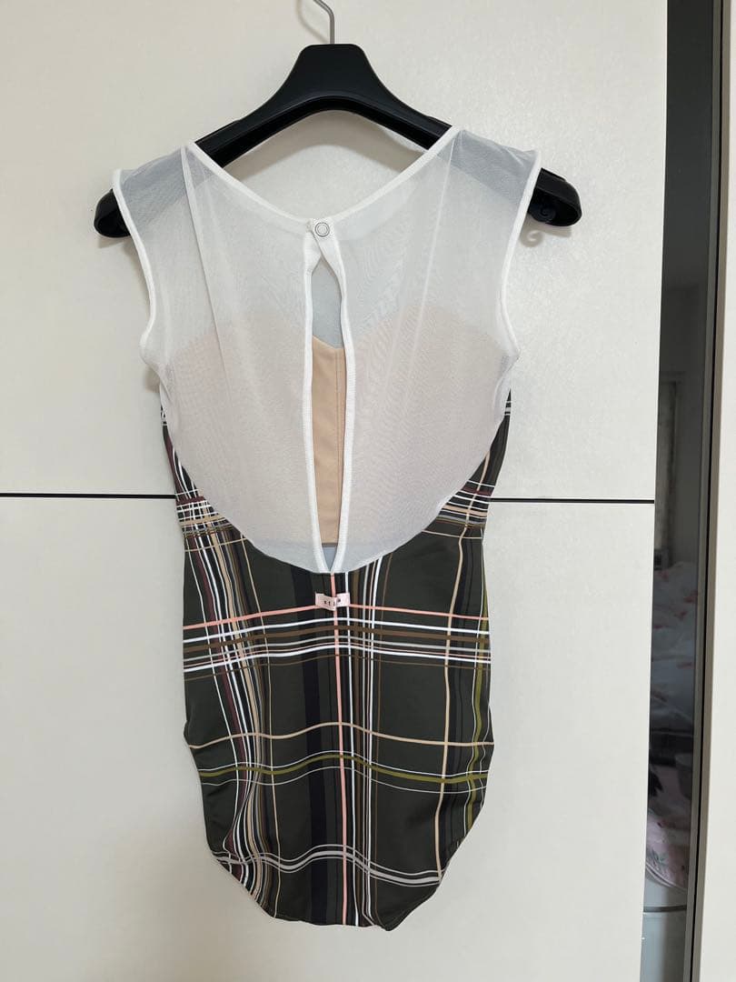 スティナ　stina チェック柄バレエレオタード　S