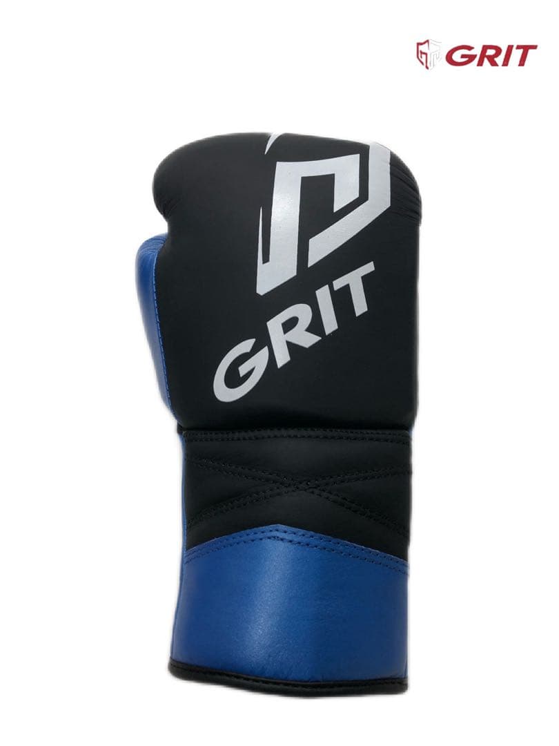GRIT メタリック　ボクシンググローブ　ブルー　紐式　Nexus公式グローブ