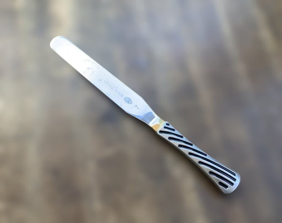 ケーキ回転台 φ27㎝ ＋ 遠藤商事 ホワイトサム パレットナイフ 7吋