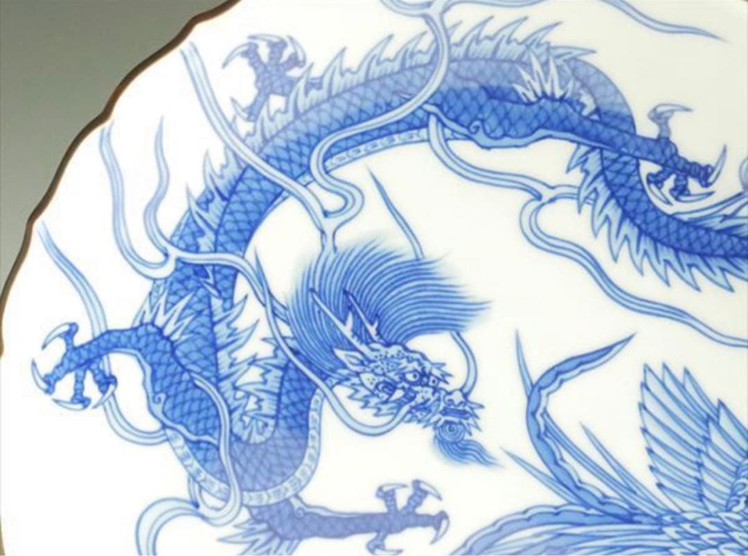 【極レア】40万円 鳳凰 龍 大皿 家庭画報 飾り皿