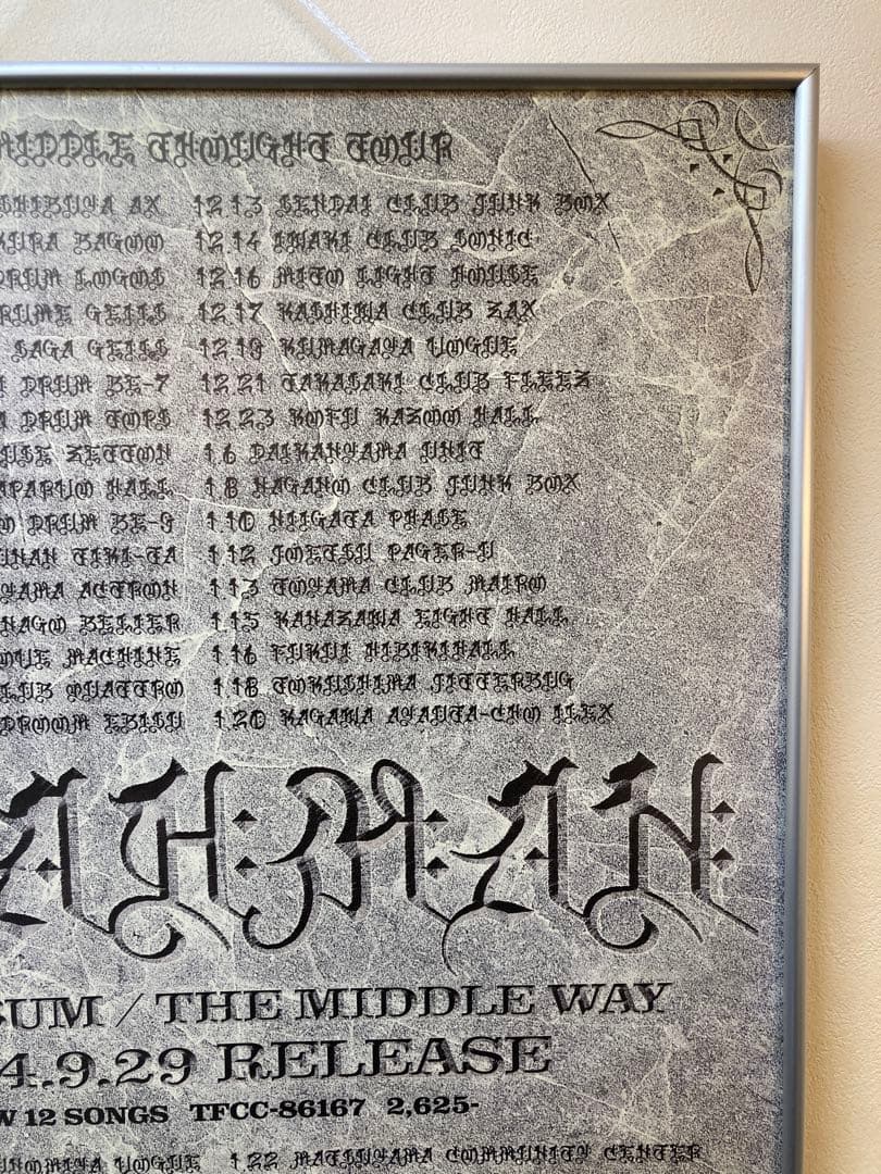 BRAHMAN THE MIDDLE WAY 告知ポスター B2