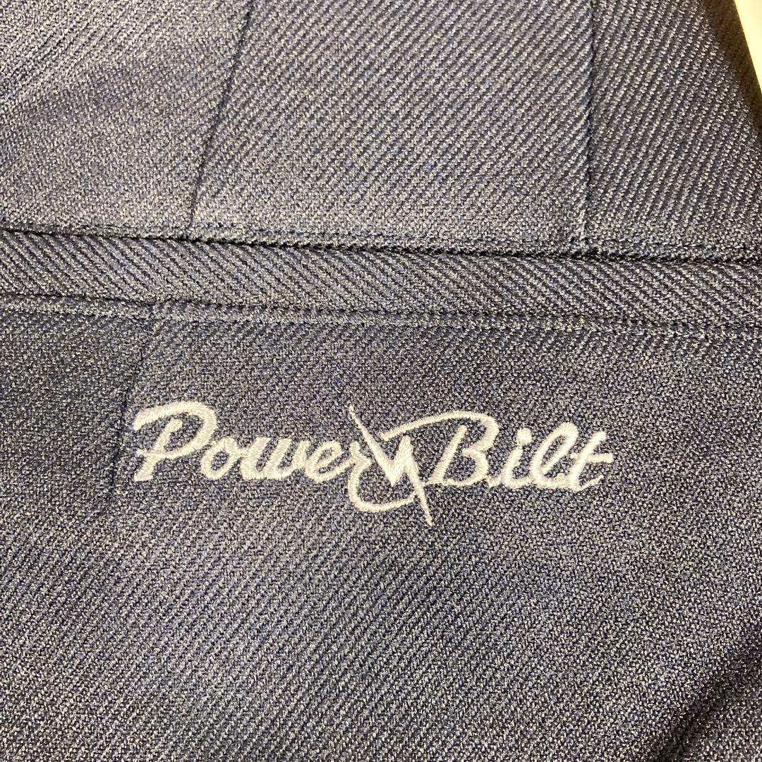 PowerBilt 新品ゴルフパンツ メンズ ウール混 ネイビー 新品 タグ付き