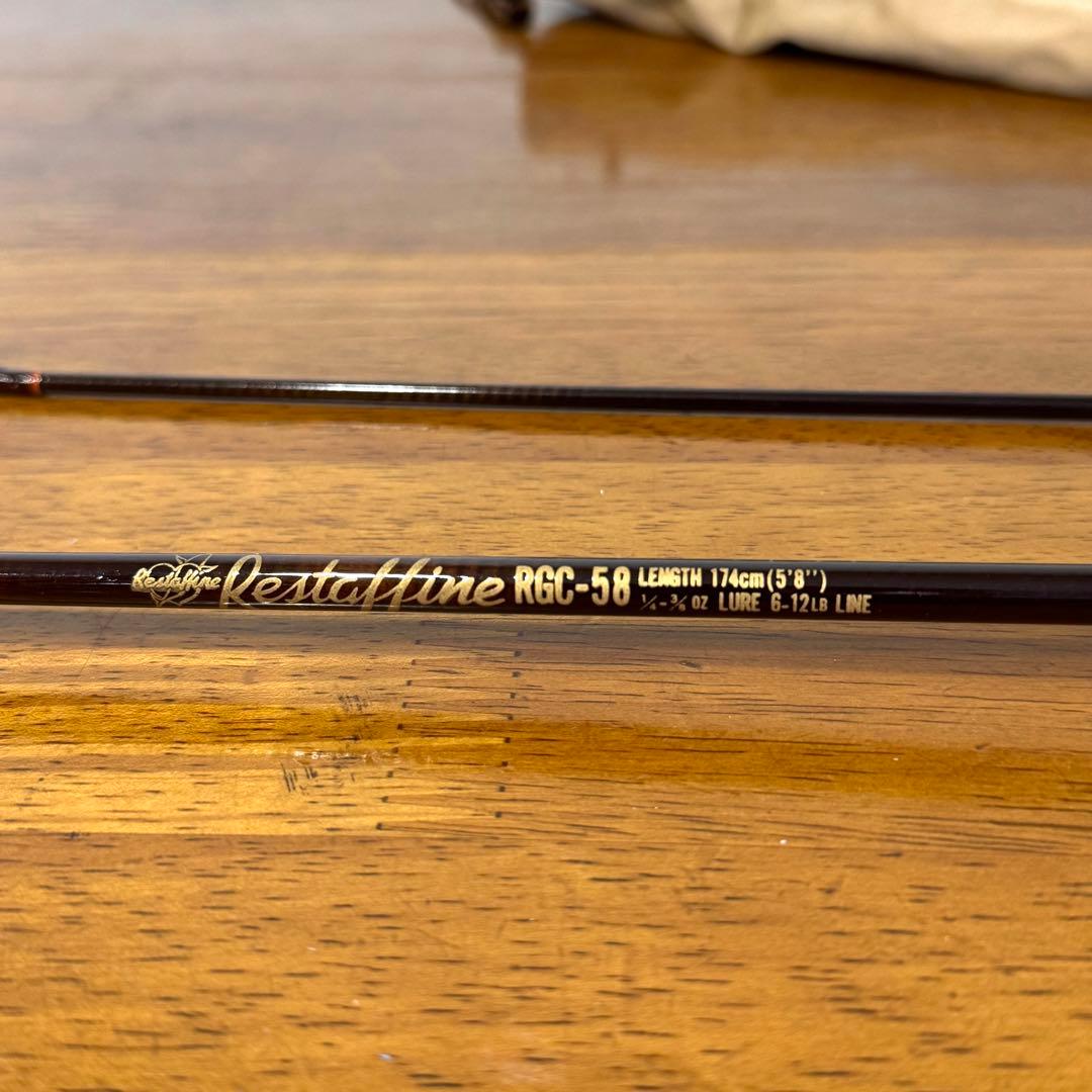 美品 初期 レスターファイン RGC-58 2ピースロッド 174cm