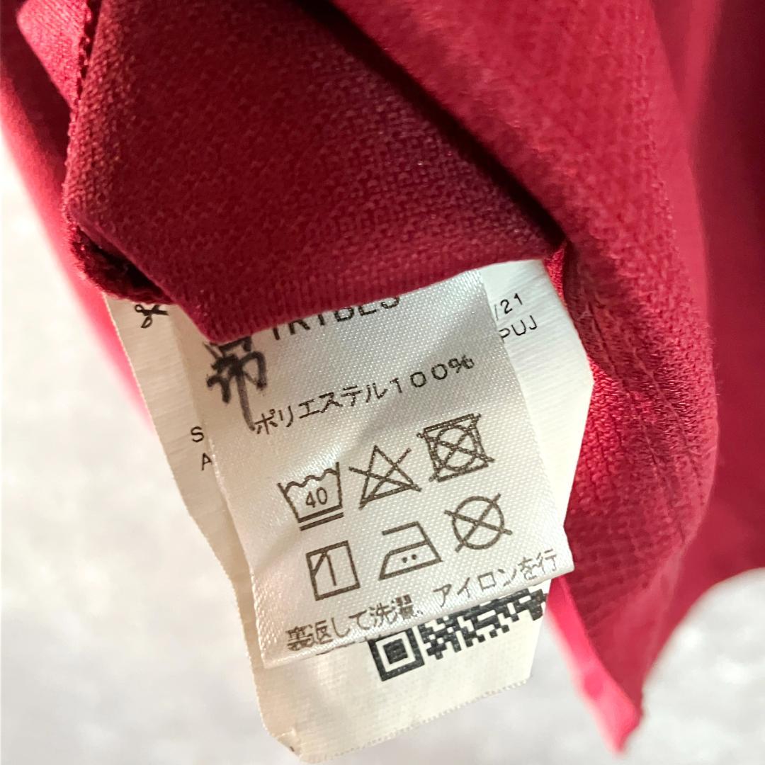 PUMA　サッカーウェア　半袖シャツ　鎌倉学園　18番　朱色　ポリエステル
