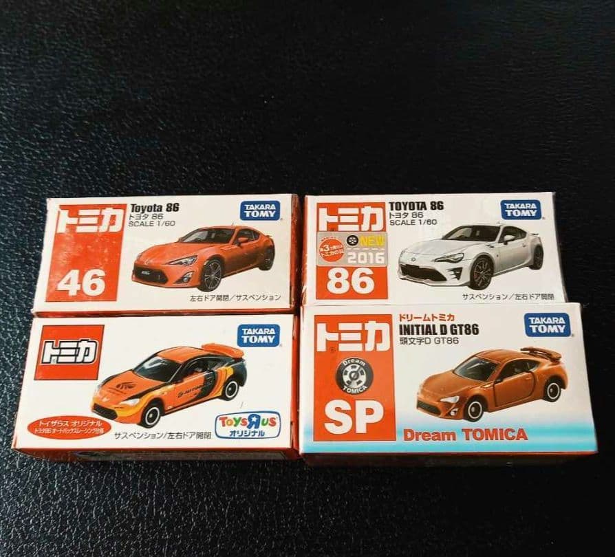 新品 トミカ 86 4台 セット まとめて ドリームトミカ 頭文字D GT86