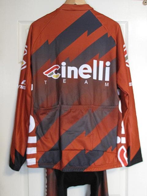 Cinelli 長袖ジャージ ビブタイツ Santini 上下セット
