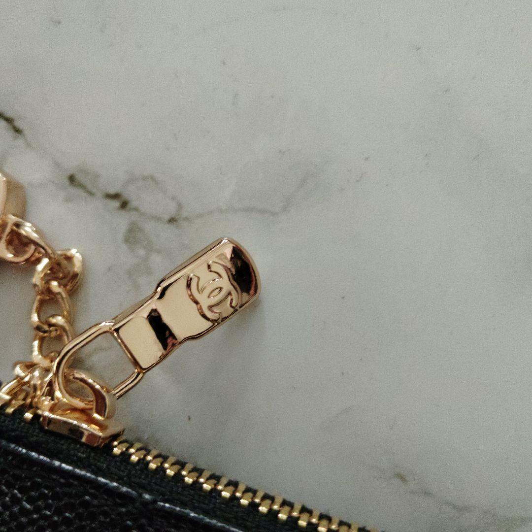 大人気早い者勝ちCHANEL ノベルティーブラック レザー キルティング ポーチ
