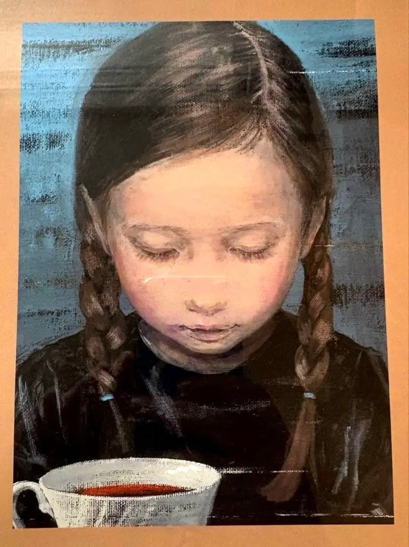 酒井駒子 まばたき 複製画 直筆サイン入り