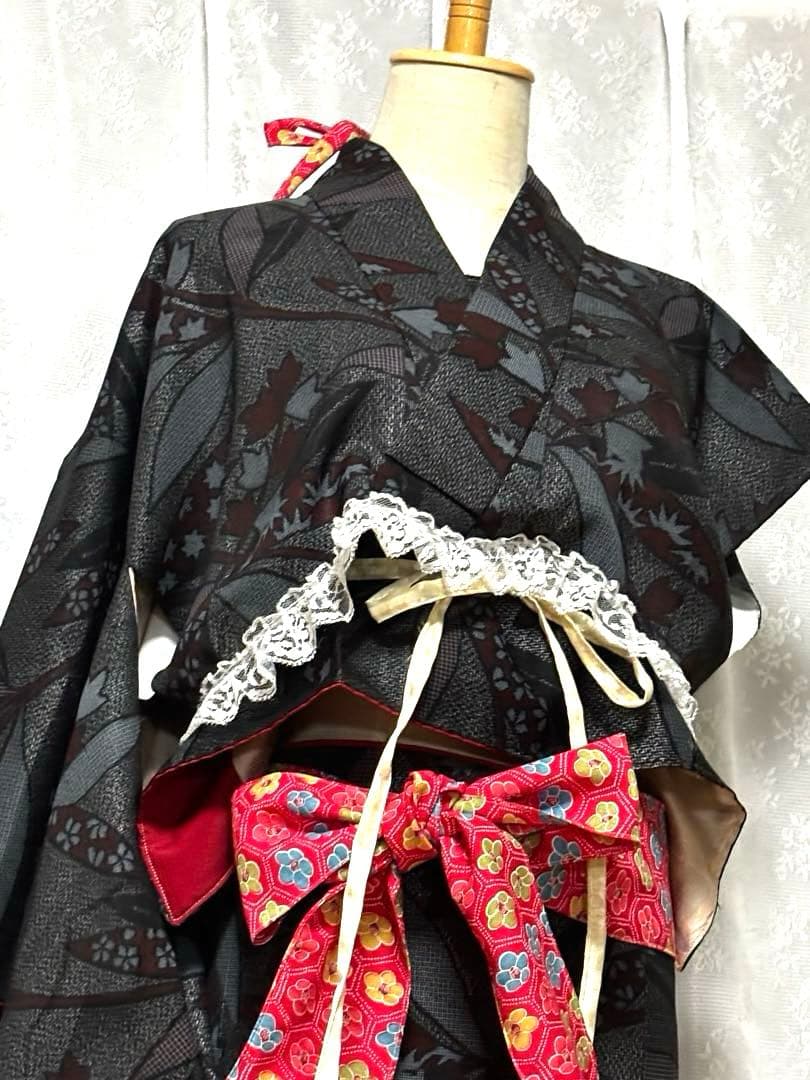 ハンドメイド　美　レトロ　着物リメイク　舞台衣装　ダンス衣装4点　普段着にも！