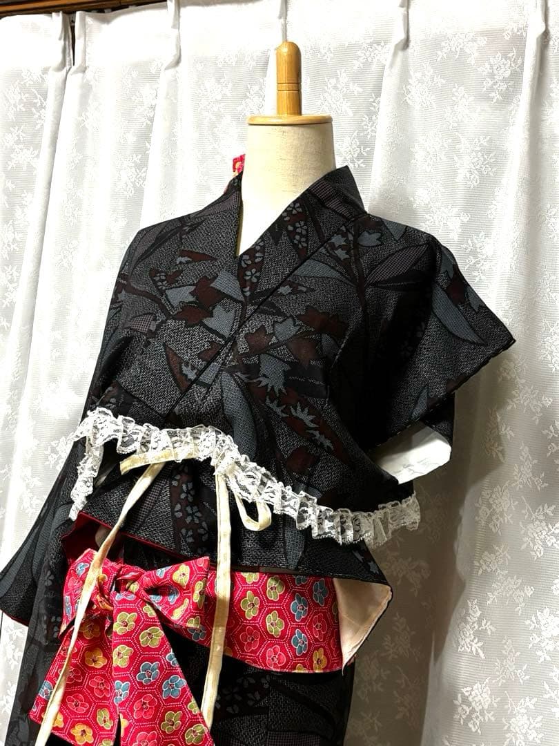 ハンドメイド　美　レトロ　着物リメイク　舞台衣装　ダンス衣装4点　普段着にも！