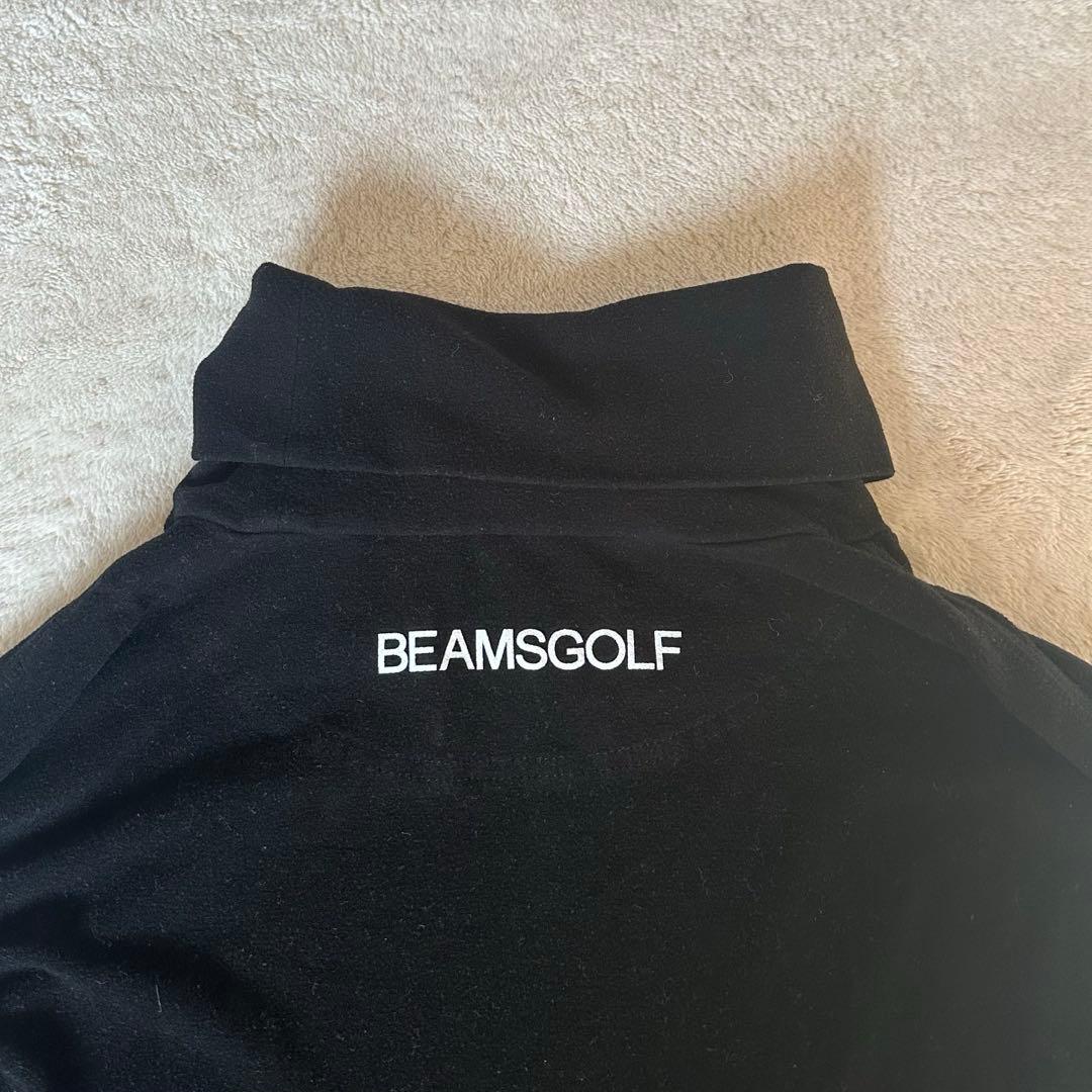 BEAMS GOLF プレミアム ウォーム タートルネック シャツ ブラック L