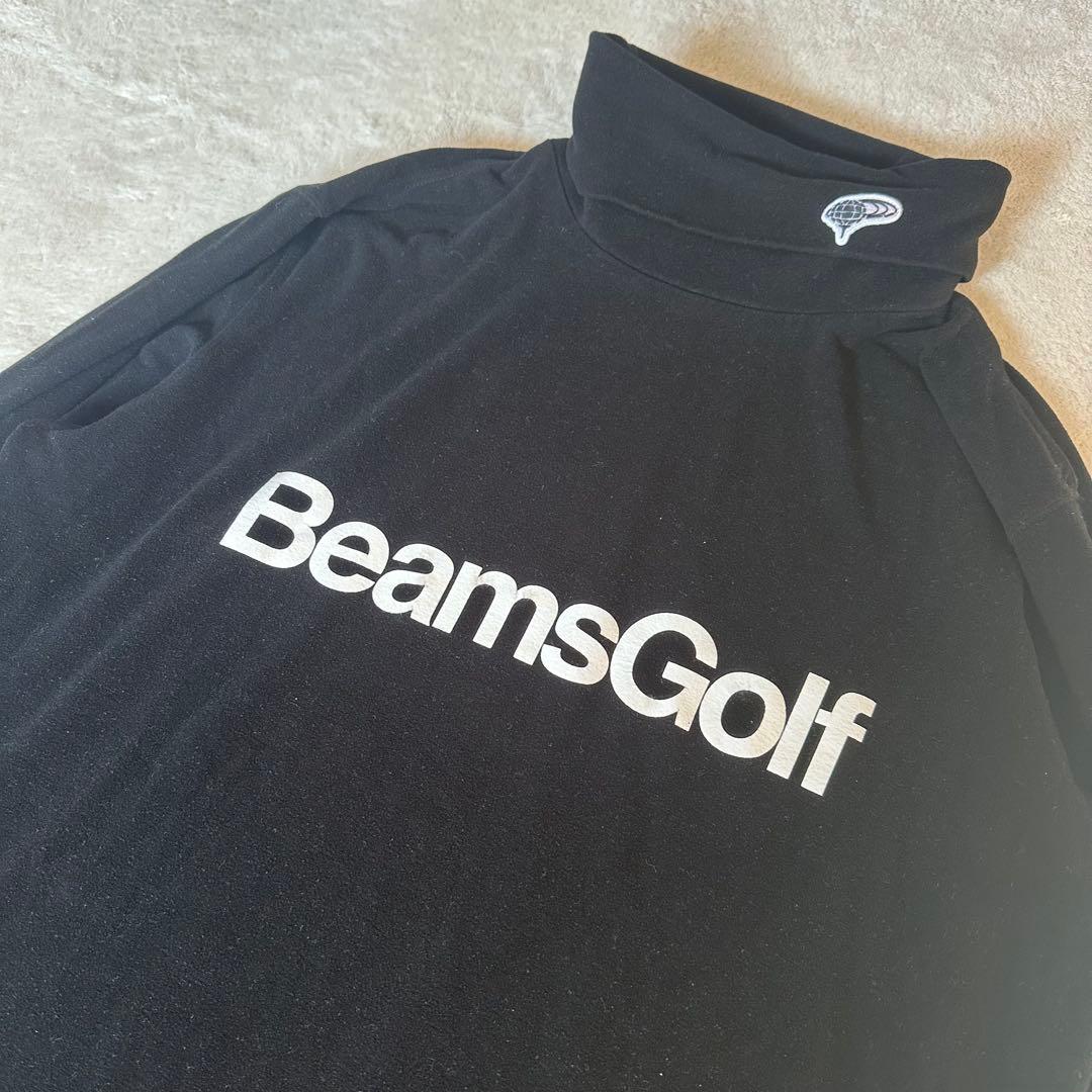 BEAMS GOLF プレミアム ウォーム タートルネック シャツ ブラック L