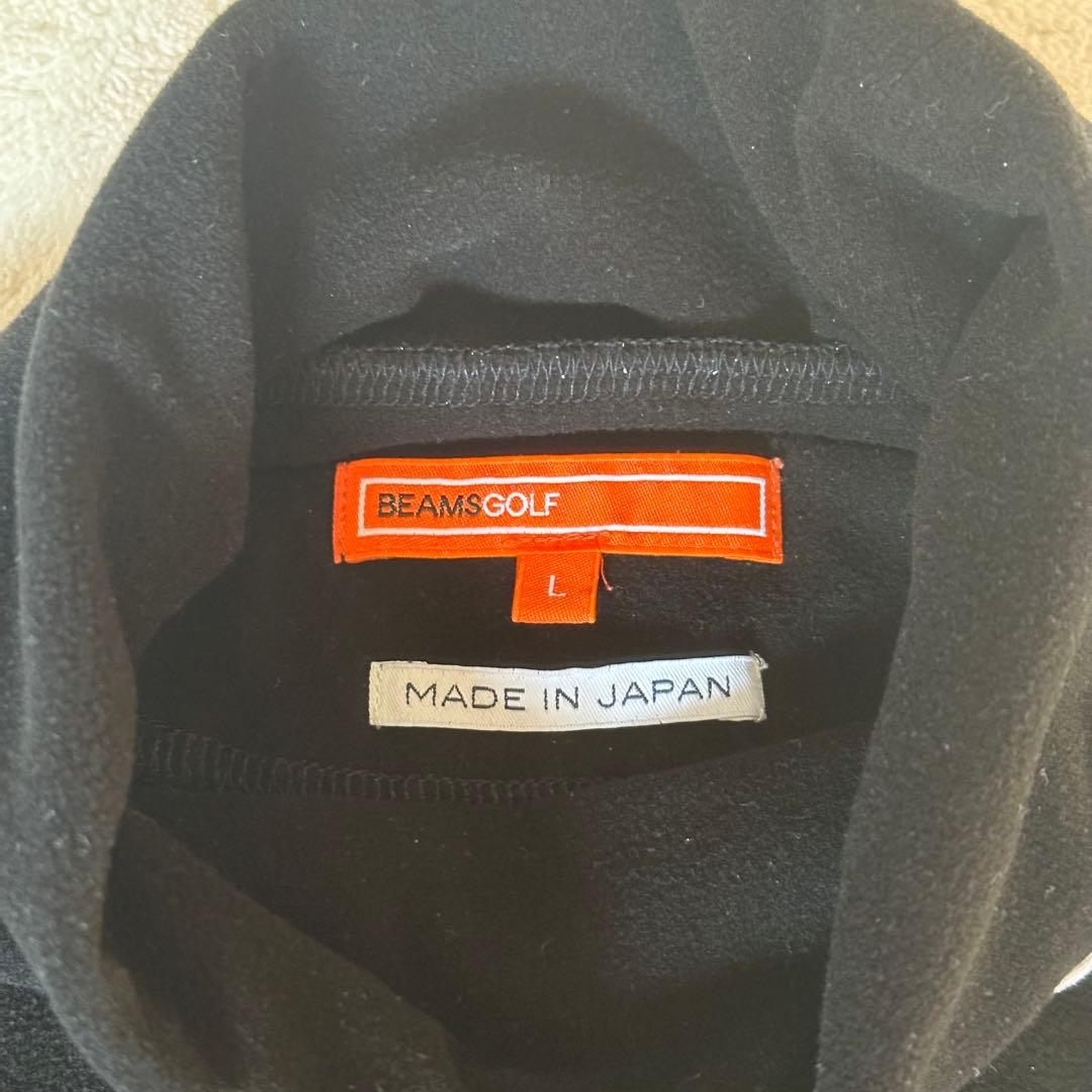 BEAMS GOLF プレミアム ウォーム タートルネック シャツ ブラック L