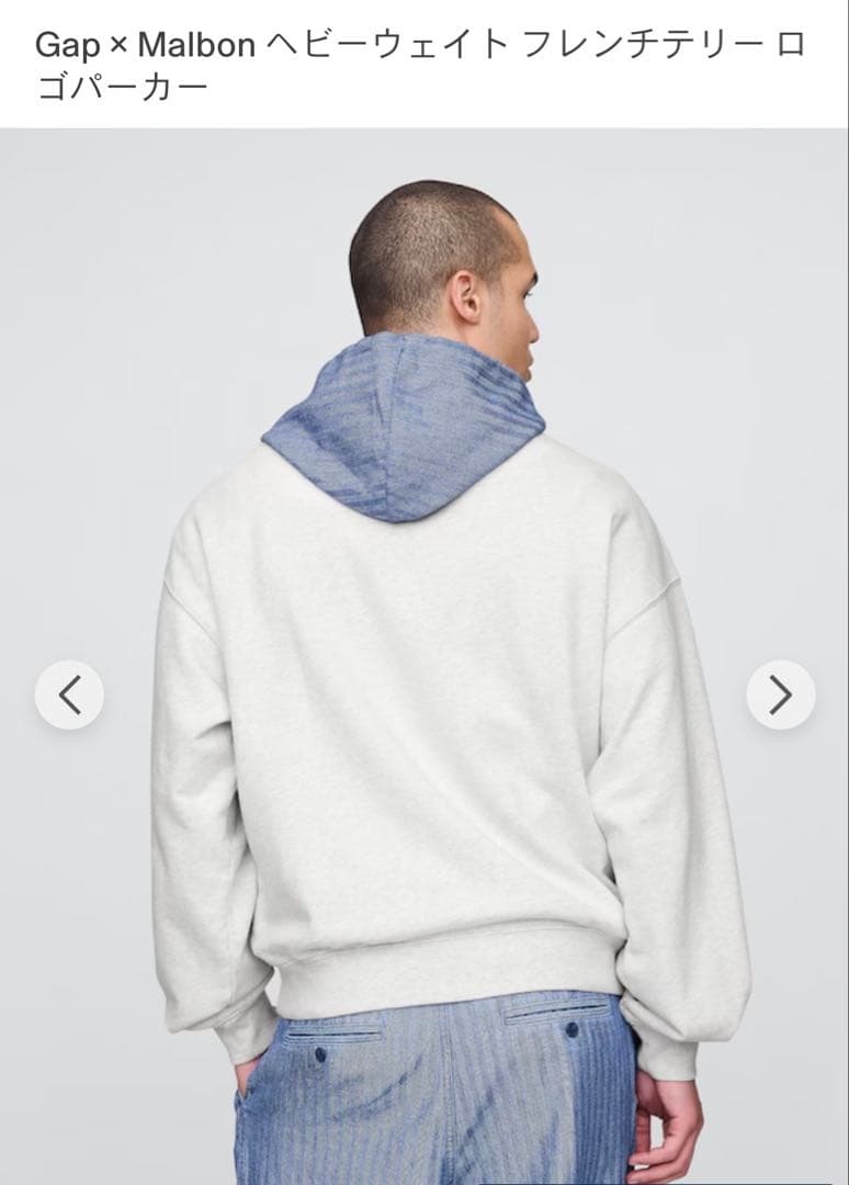新品　Gap x Malbon ヘビーウェイトフレンチテリー パーカー