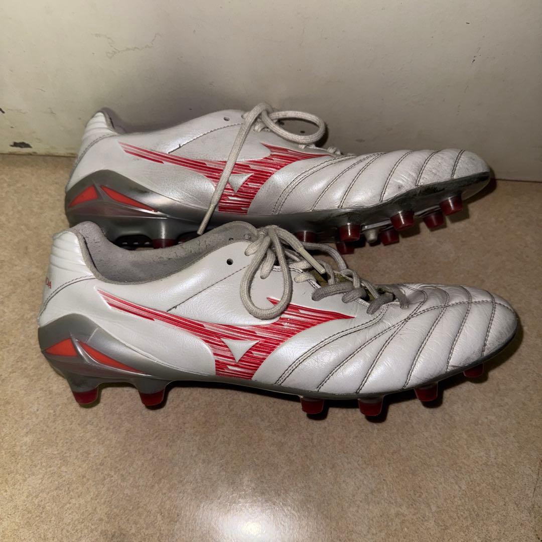 Mizuno サッカーシューズ ホワイト/レッド