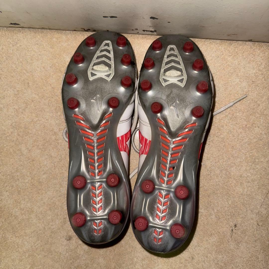 Mizuno サッカーシューズ ホワイト/レッド