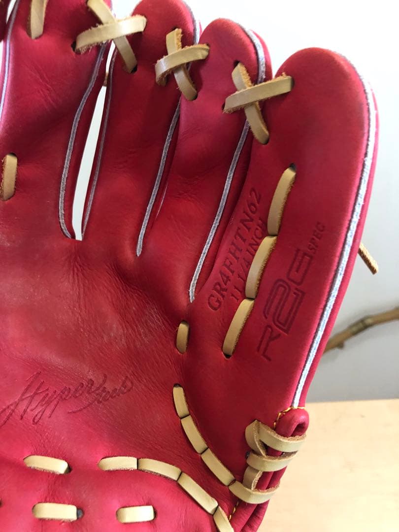 Rawlings 軟式グローブ レッド 内野手用グローブ