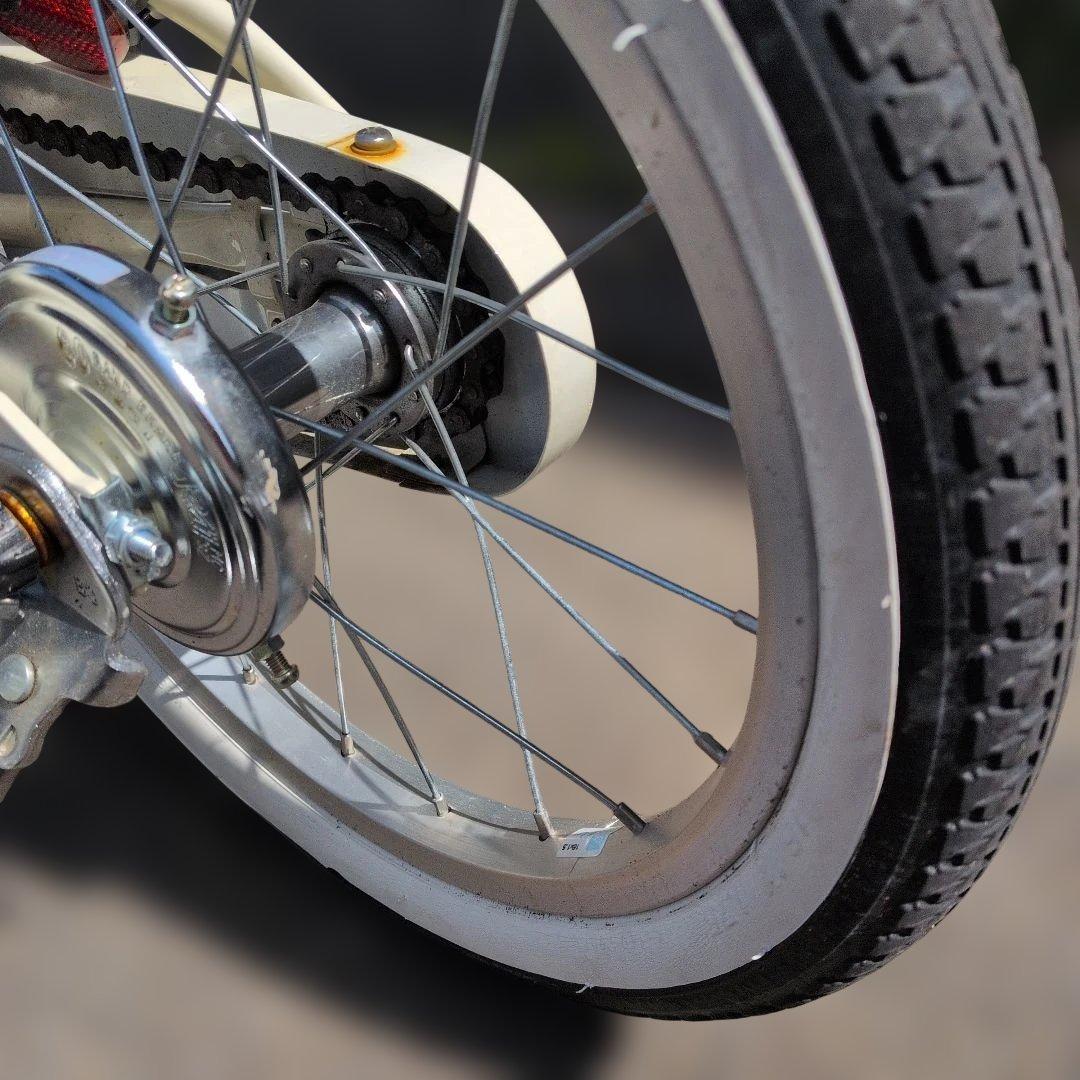 サイクルベースあさひ　子供用自転車　16インチ　カゴ付き　白　キッズ　自転車