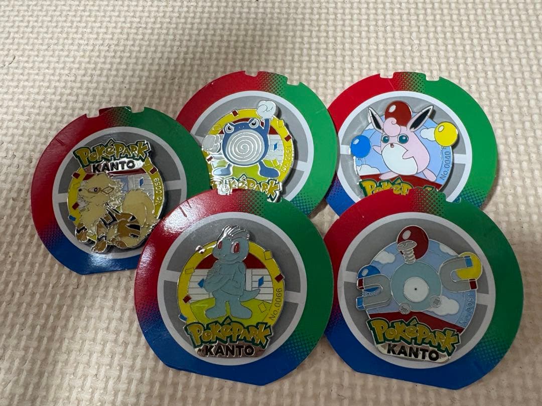 ポケパークカントー　ピンズ　5個セット