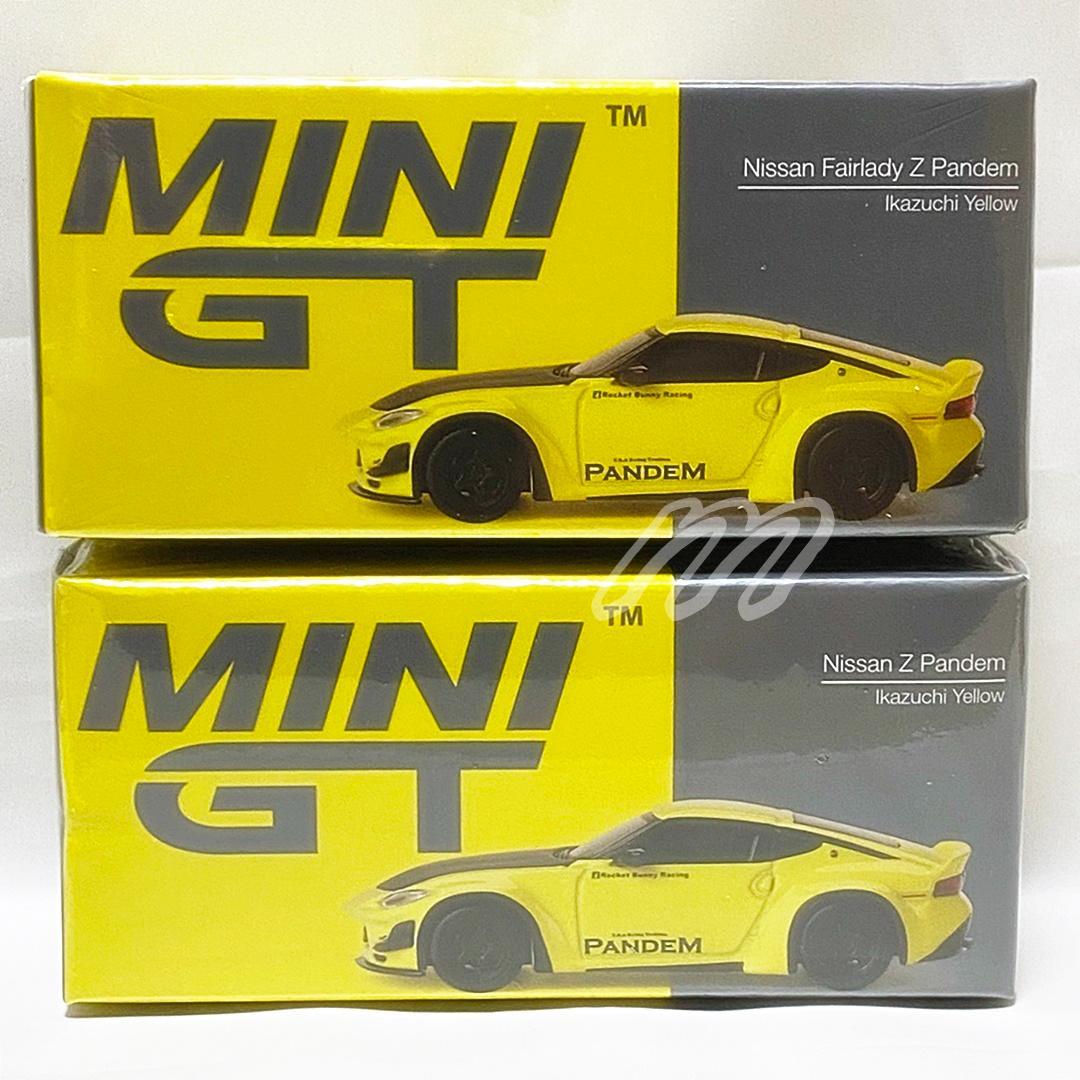 MINI GT 1/64 Pandem Nissan Z イカズチイエロー 左右