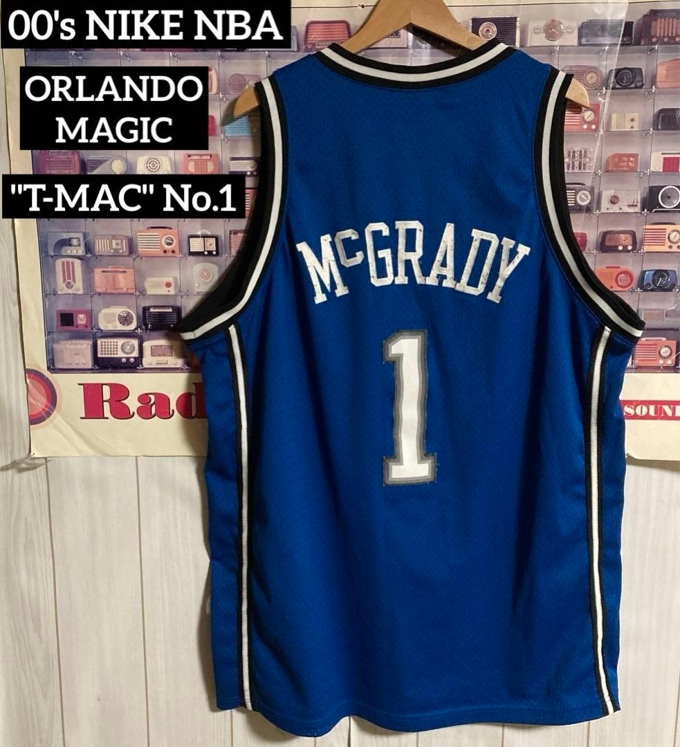 00s NIKE NBAオーランド・マジックTマグレディユニフォームゲームシャツ