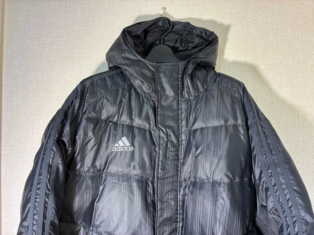 adidas ベンチコート Oサイズ ダウン入り 防寒 スポーツ 観戦 冬用