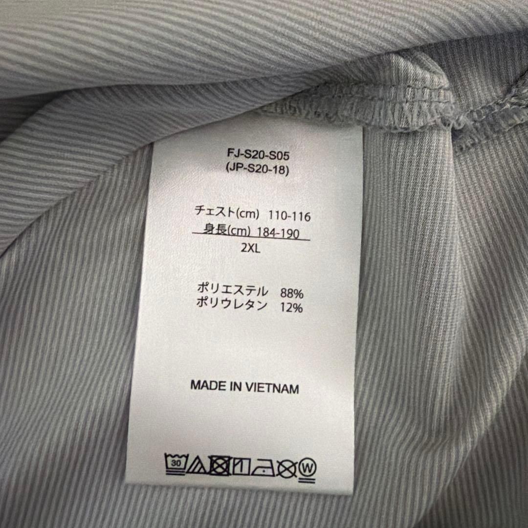 【中古美品】FOOT JOY フットジョイ ポロシャツ 総柄 グレー系2XL