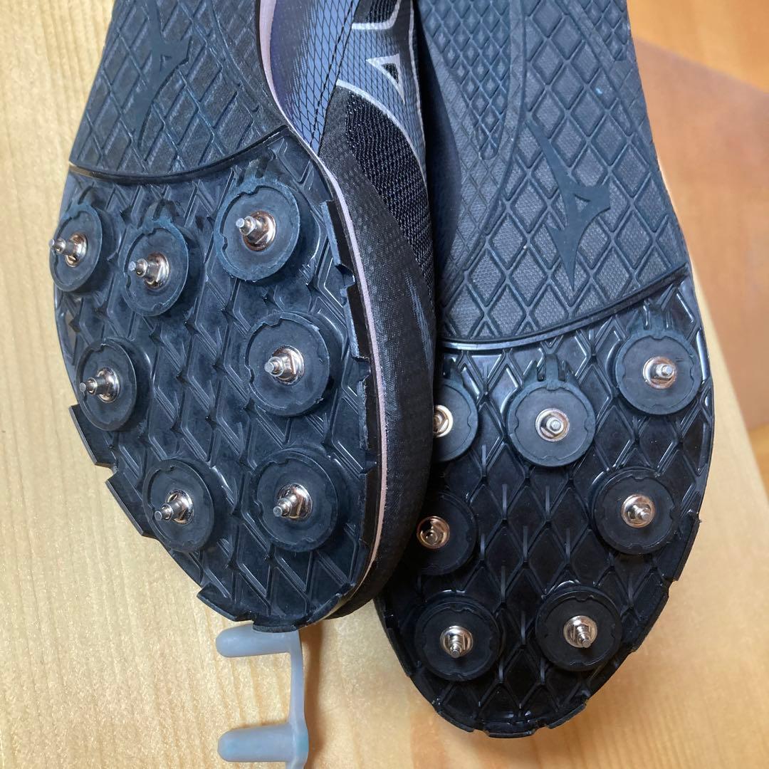 Mizuno ブラック スパイクシューズ　24.5