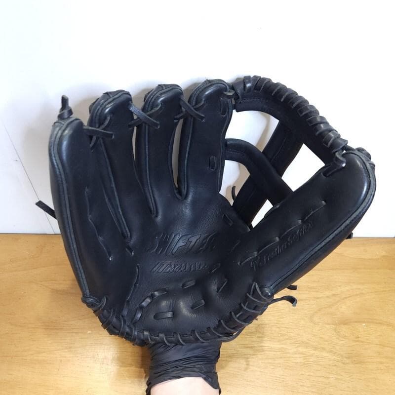 ミズノ 日本製 スイフター Mマークラベル 左投げ用 良品 外野用 軟式グローブ