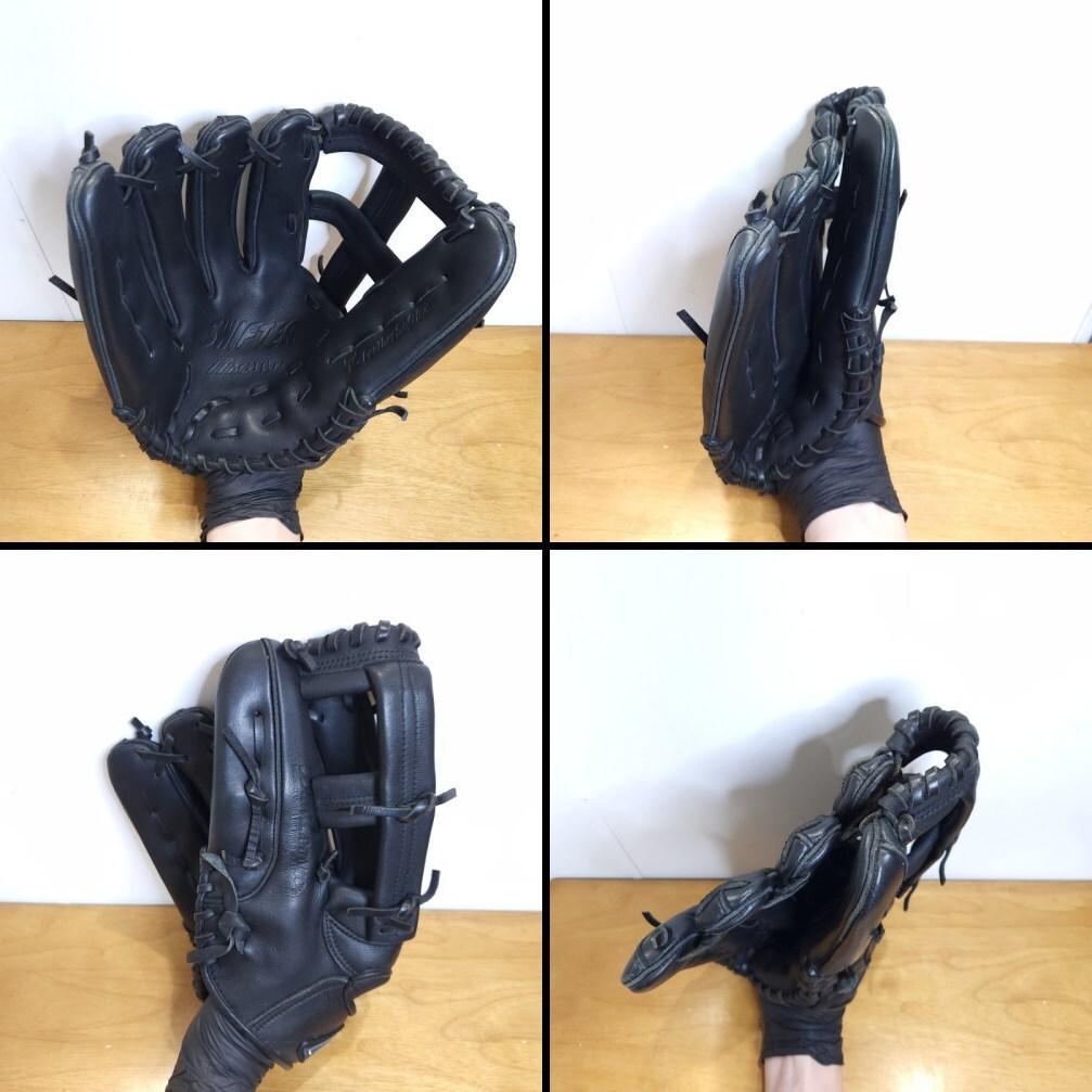 ミズノ 日本製 スイフター Mマークラベル 左投げ用 良品 外野用 軟式グローブ