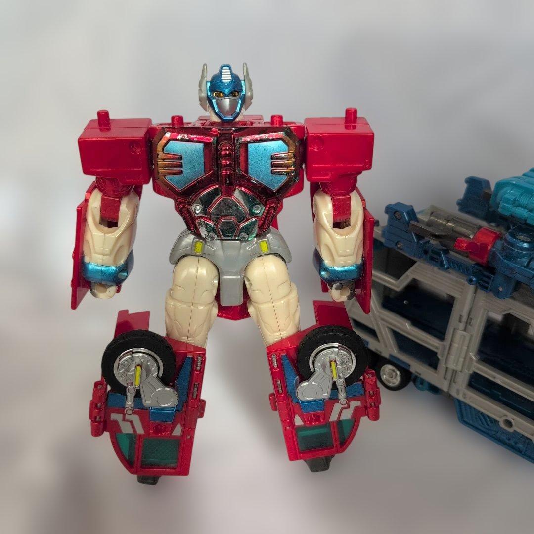 トランスフォーマー 変形ロボット 赤青 カーロボ
