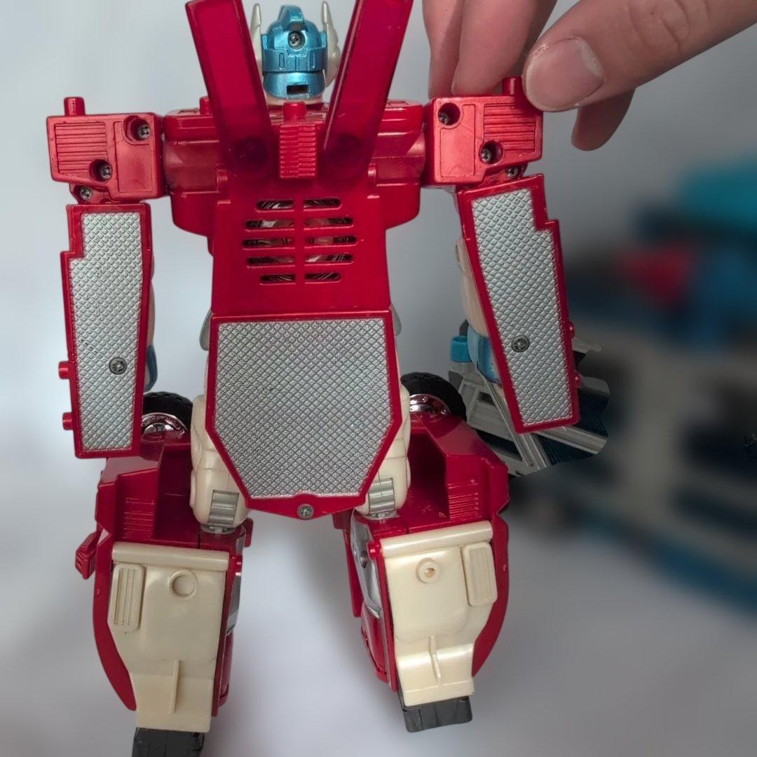 トランスフォーマー 変形ロボット 赤青 カーロボ