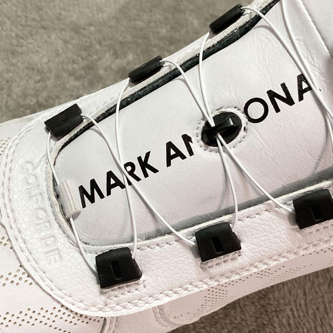 【美品】MARK & LONA マークアンドロナ ゴルフ ボア スニーカー 白
