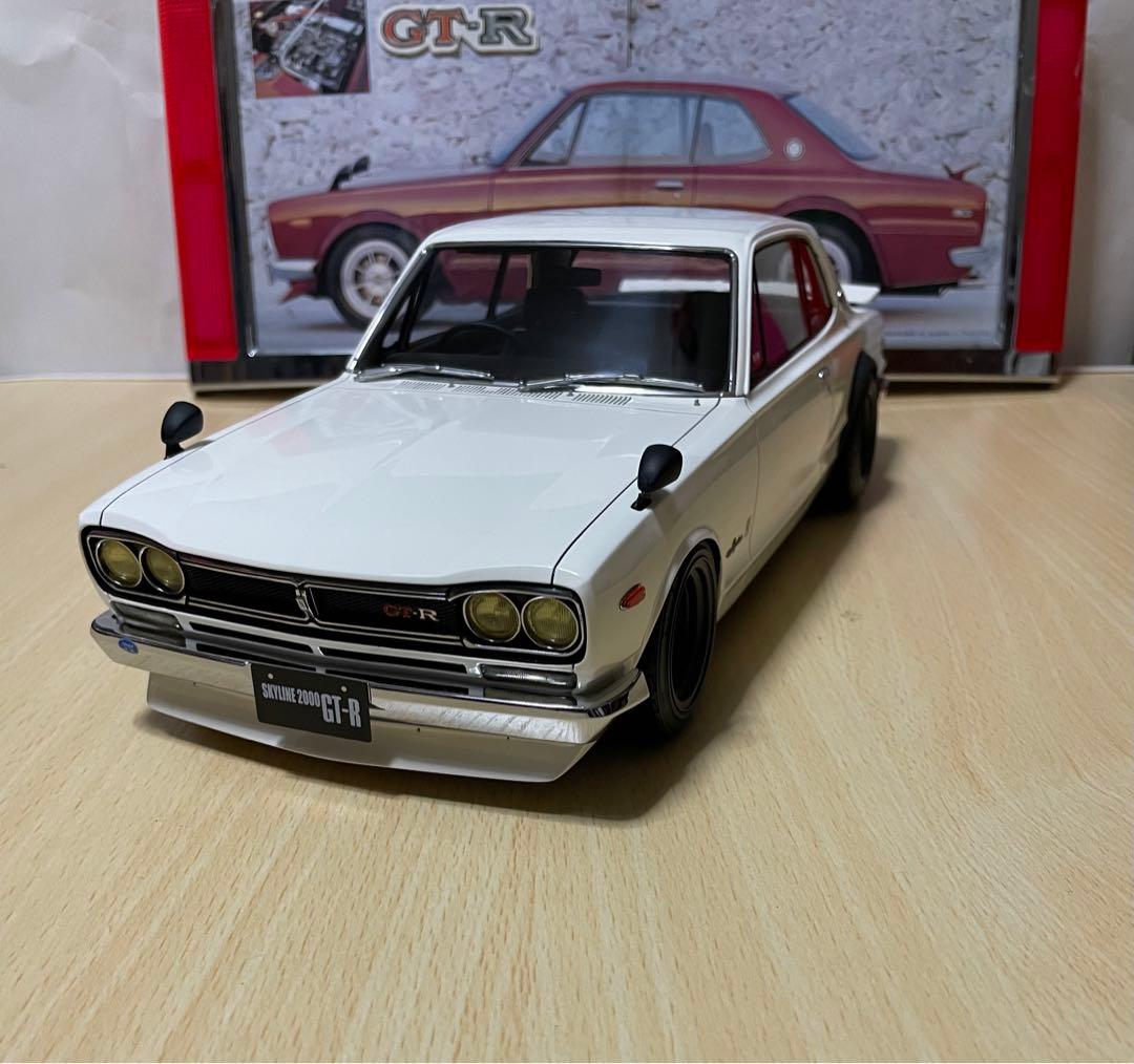 訳あり激安　早い者勝ち　ハコスカGT-R白ビッグサイズ1/12