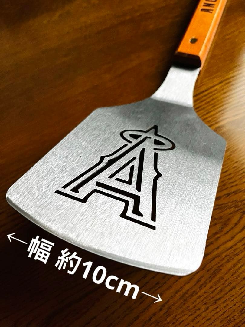 【レア】MLB エンゼルス バーベキュー用スパチュラ 金属ヘラ 栓抜き付き！