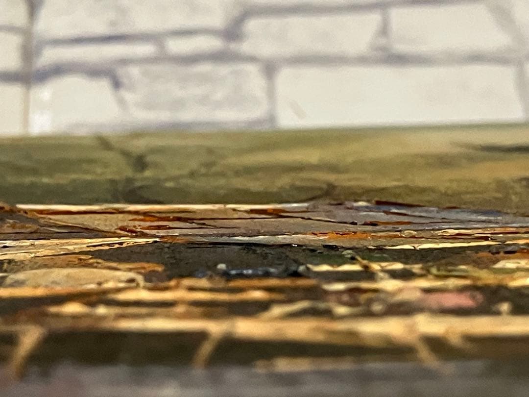 ビンテージ品★KN作・風景画・肉筆の油彩画