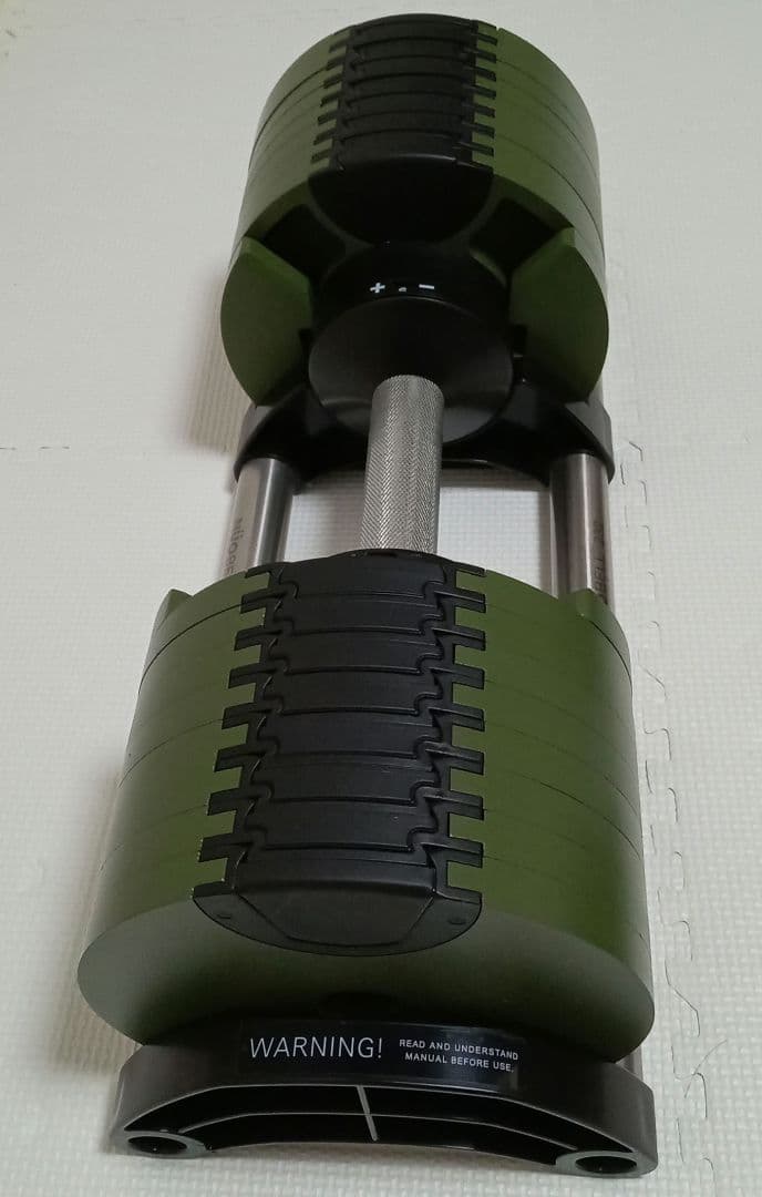 ① FLEXBELL 可変式 NUO 32kg　2kg刻み 　アーミーグリーン