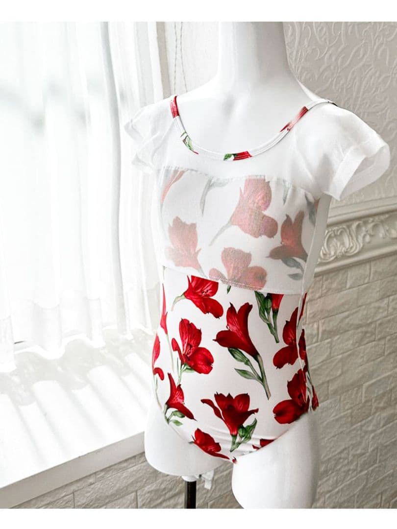 abby　大人レオタード　花柄　美品