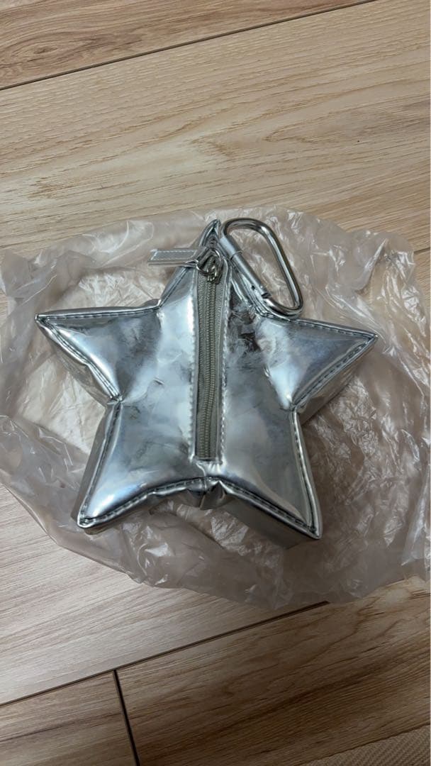 PG シルバー星型小物入れ