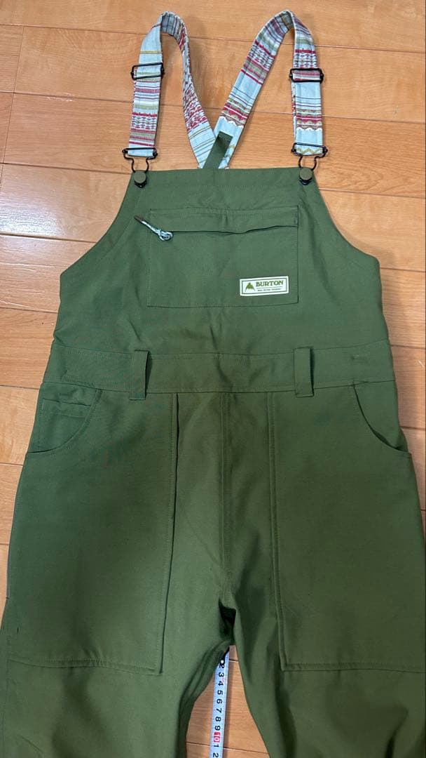 BURTON ビブパンツ Mサイズ　レディース　バートン　カーキ