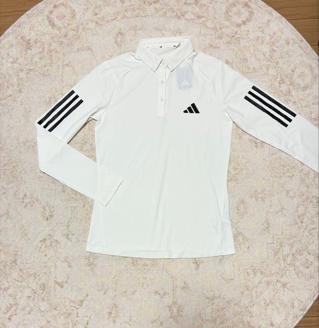 新品✨アディダス ゴルフ　スリーストライプス　ポロシャツ　サイドプリーツスカート