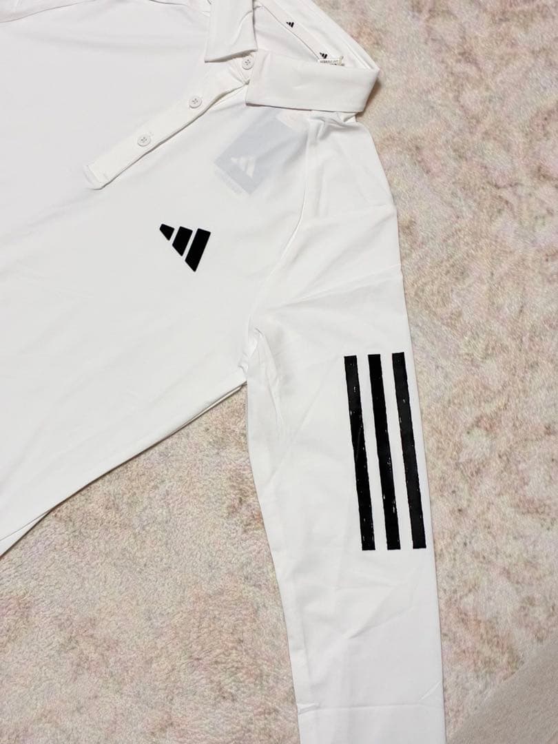 新品✨アディダス ゴルフ　スリーストライプス　ポロシャツ　サイドプリーツスカート