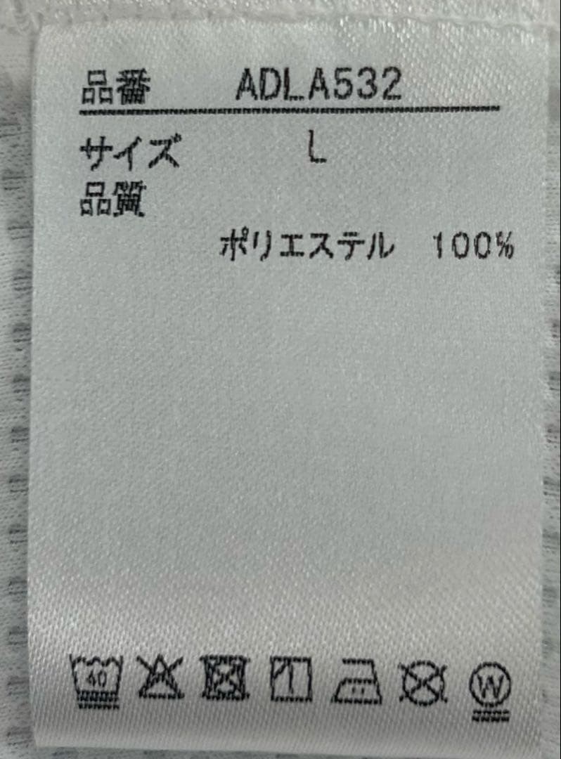 Admiral ゴルフ　半袖モックネックシャツ　レディース　ホワイト　Lサイズ