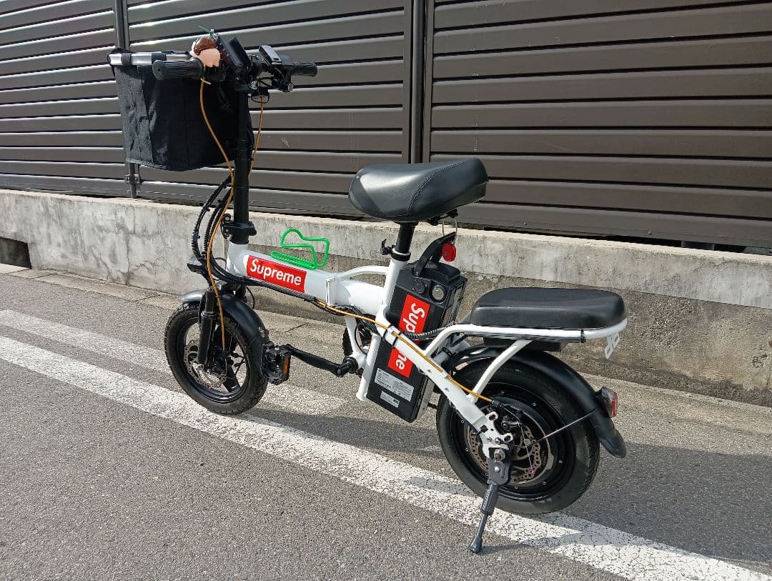 折りたたみ電動アシスト自転車 カスタム LEDリモコン付