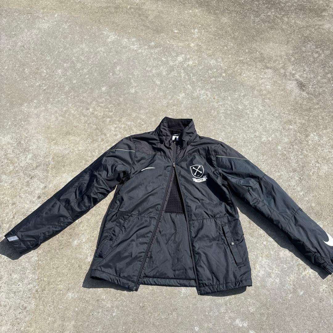Nike NFTB フード付きベンチコート 黒 2way