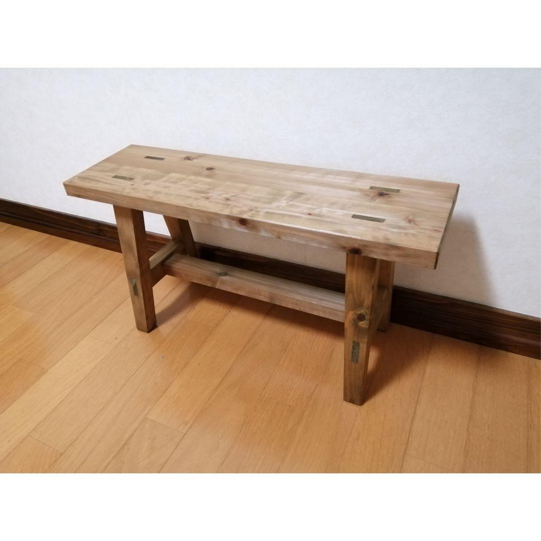 木製フラワースタンド　花台　幅60cm×高さ30cm　スツール　ベンチ　水槽台