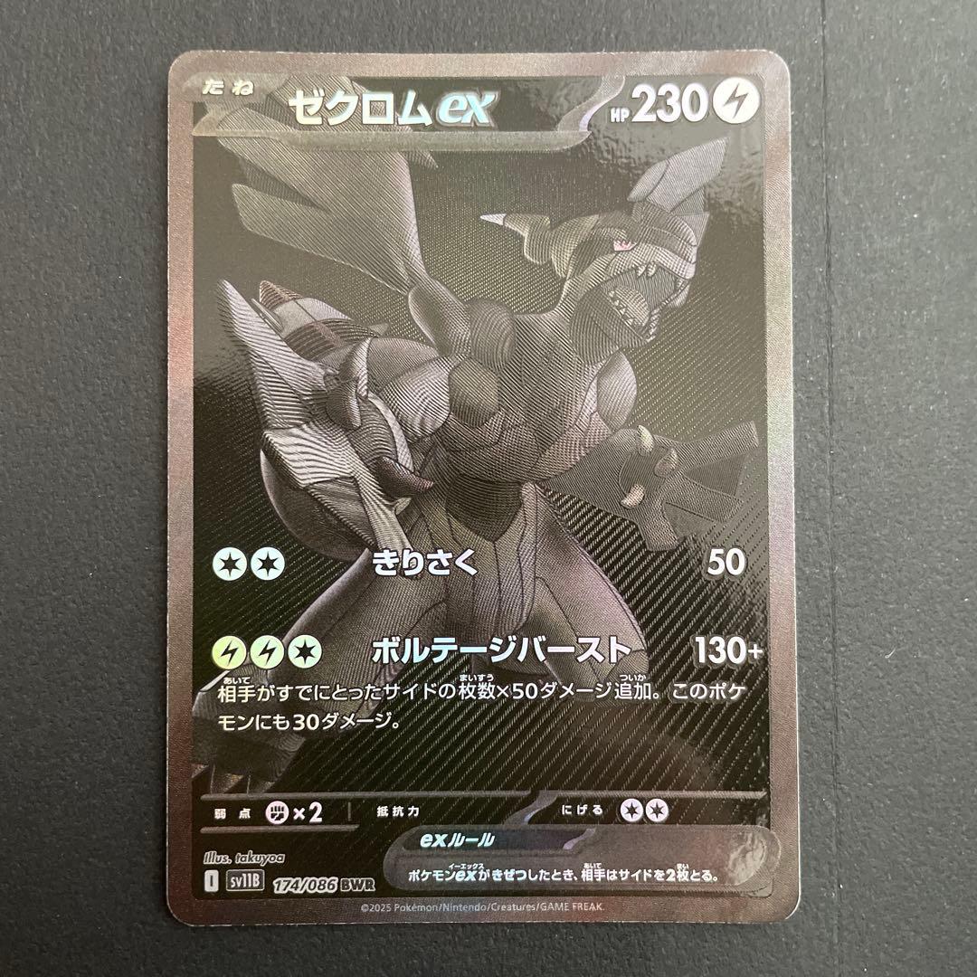 ゼクロムex　BWR　ディスプレイフレーム付き