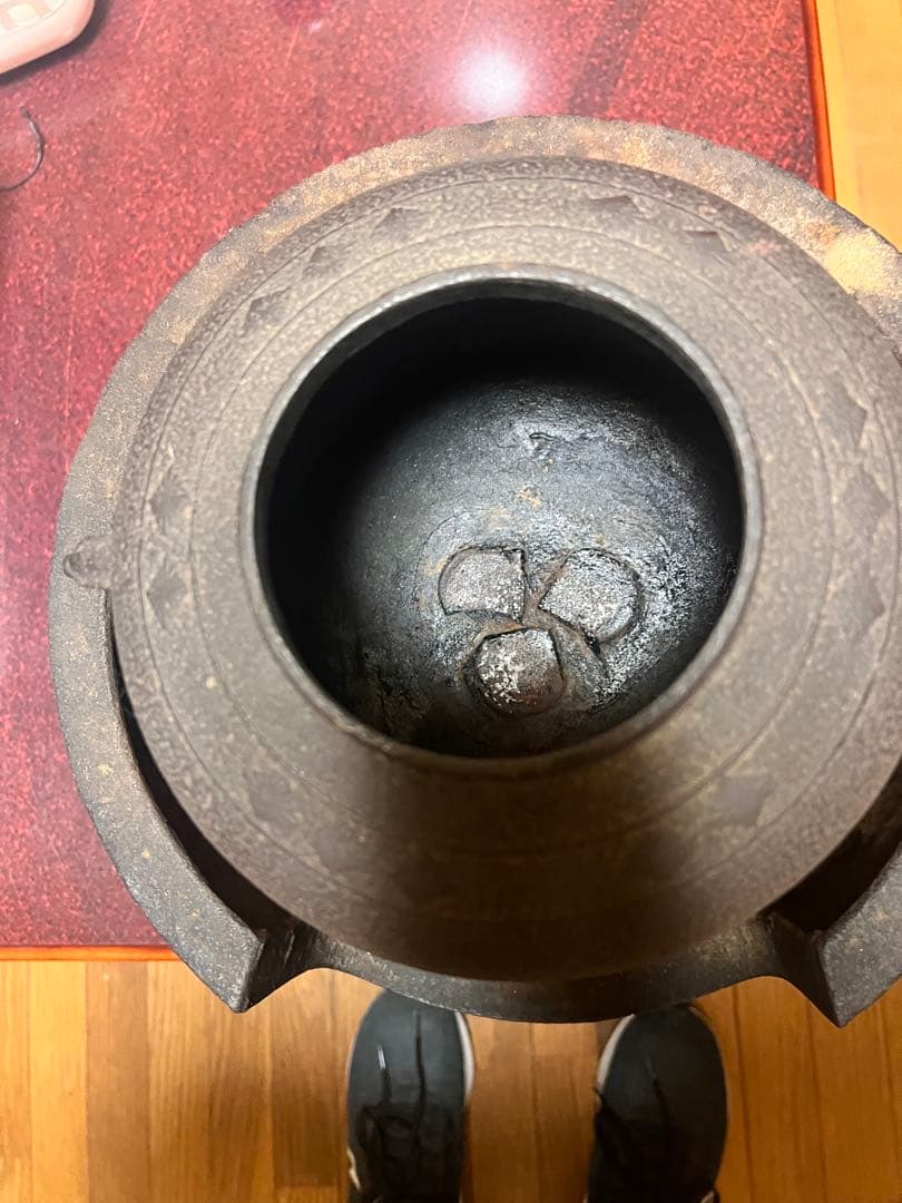 鉄製茶釜と火鉢のセット
