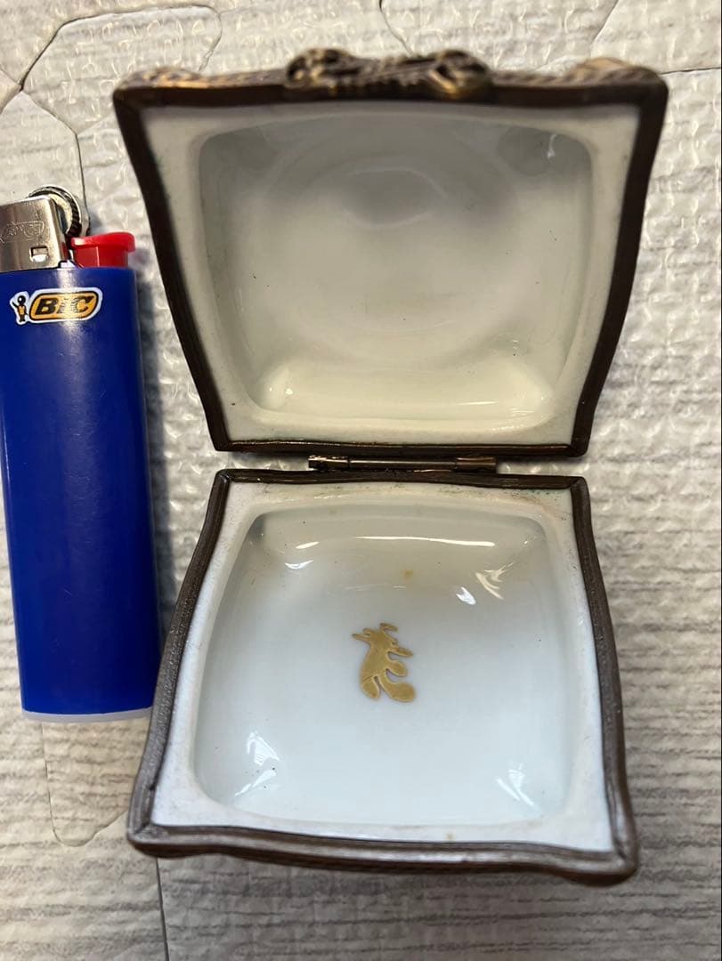 し*ん様 リモージュボックスBOX・キャット猫Limoges