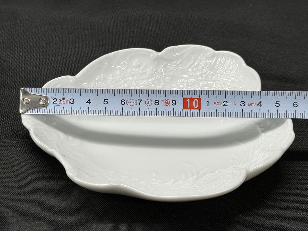 【美品】HEREND ヘレンド　バロックホワイト　プレート　ボウル　皿　小皿